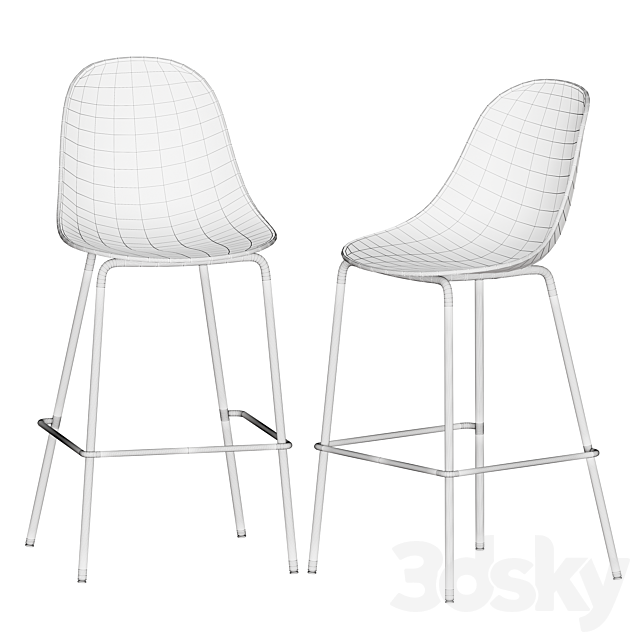 Harbor Side Stool 3DSMax File - thumbnail 7