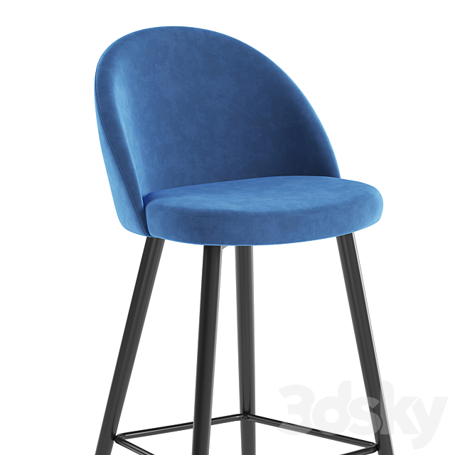 Harton barstool 3DS Max Model - thumbnail 2