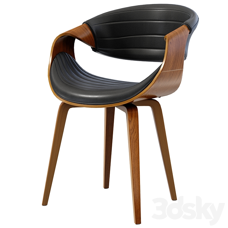 Hassell Upholstered Arm Chair 3DS Max Model - thumbnail 1