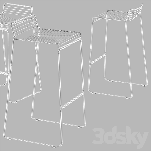 HAY _ HEE BAR STOOL 3DSMax File - thumbnail 3