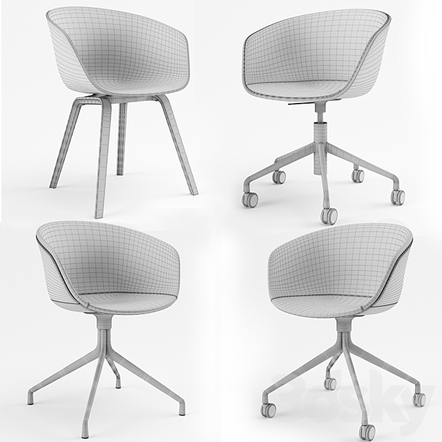 Hay AAC About A Chair 3DS Max Model - thumbnail 2