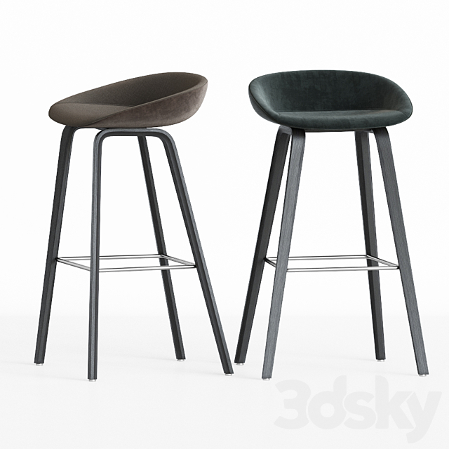 Hay Aas 32 Barstool 3DS Max Model - thumbnail 2