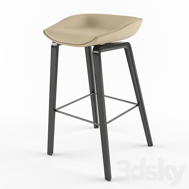 HAY AAS33 Stool 3DS Max Model - thumbnail 2