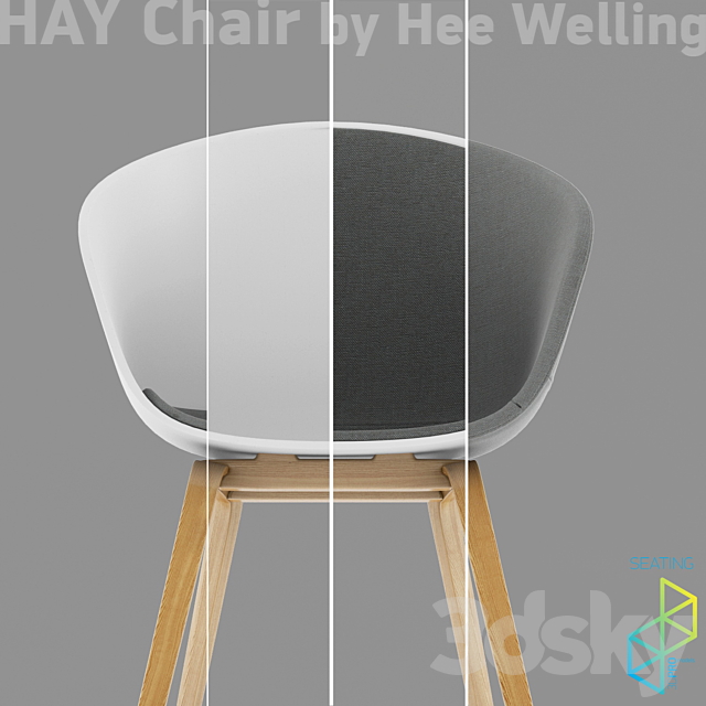 HAY Chair – 4 types 3DSMax File - thumbnail 2