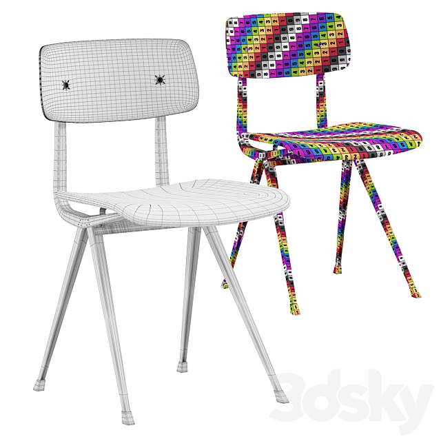 Hay Chair Upholstery 3DS Max Model - thumbnail 3