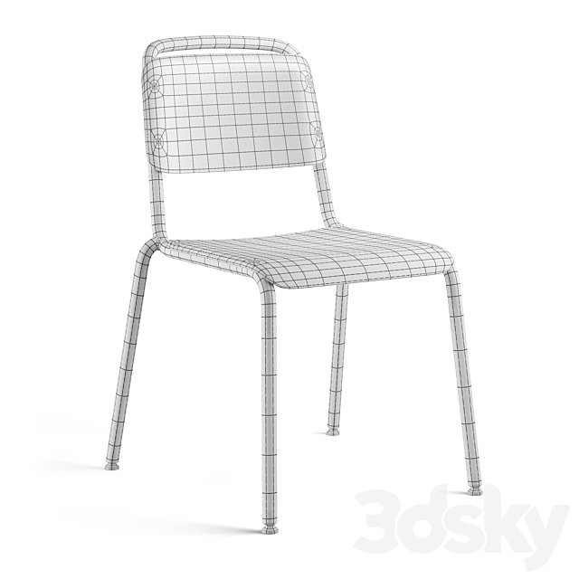 Hay Halftime Chair 3ds Max - thumbnail 3