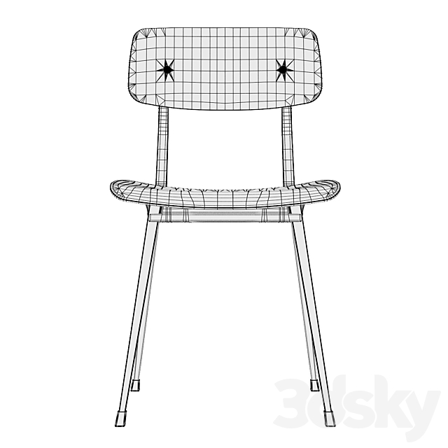 HAY RESULT CHAIR 3ds Max - thumbnail 3