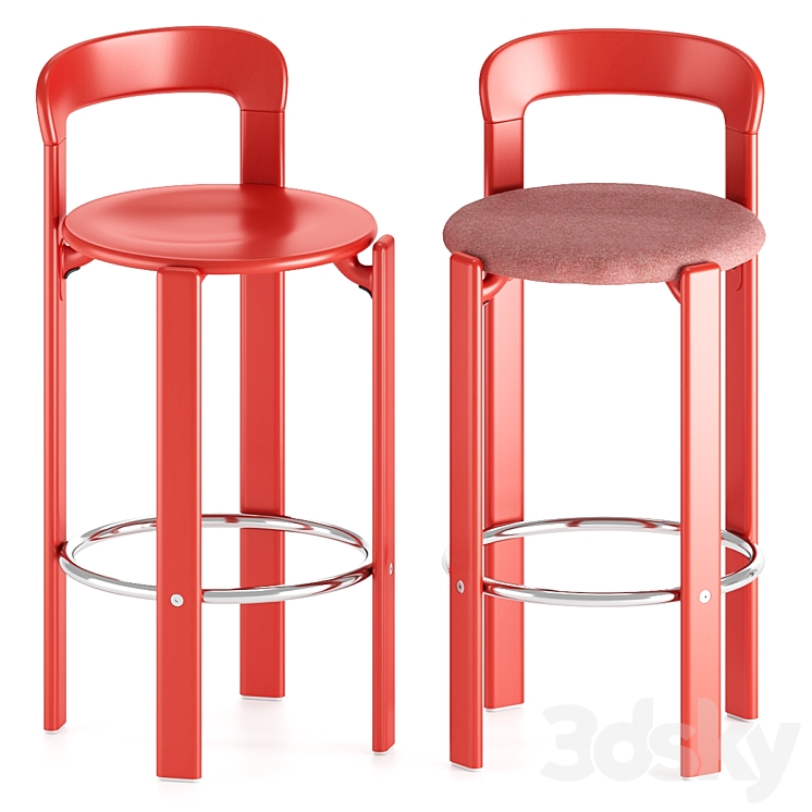 Hay. REY BAR STOOL. 3DS Max Model - thumbnail 1