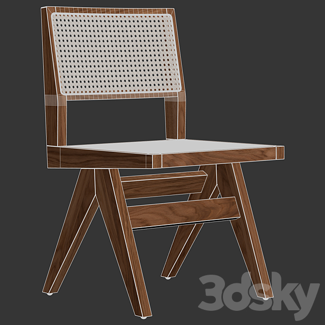 Heaps & Woods – Dining Chair Claudie 3DS Max Model - thumbnail 4