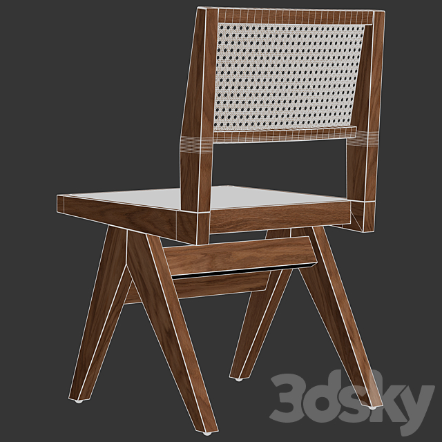 Heaps & Woods – Dining Chair Claudie 3DS Max Model - thumbnail 5