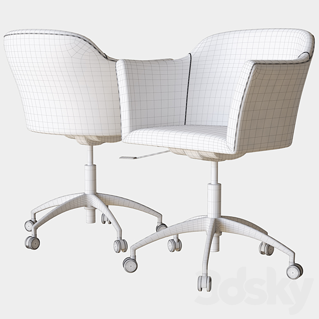 heather chair porada 3DS Max Model - thumbnail 3