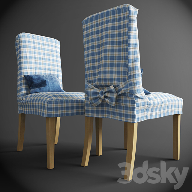 Henriksdal chair with removable covers IKEA 3DSMax File - thumbnail 1