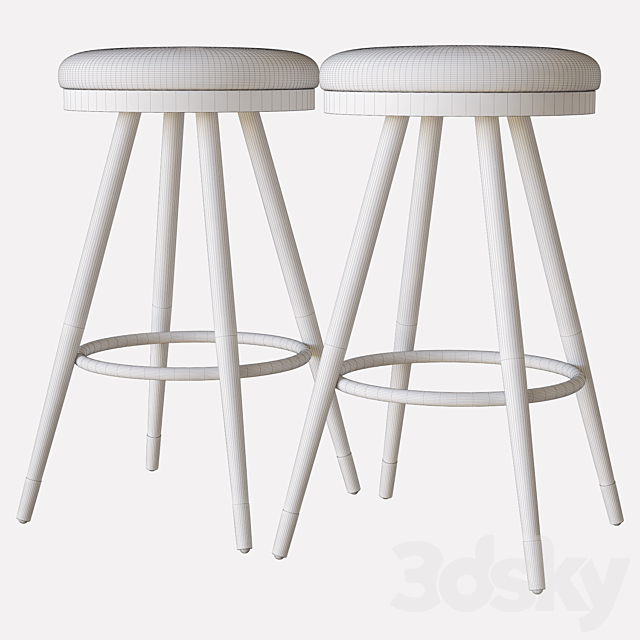 hera bar stool cultfurniture 3DSMax File - thumbnail 2