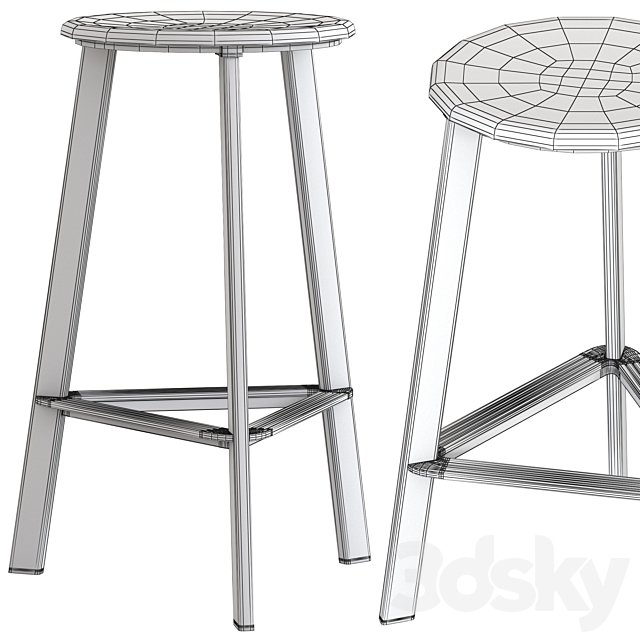 Herman Miller Prospect Stool 3DSMax File - thumbnail 5