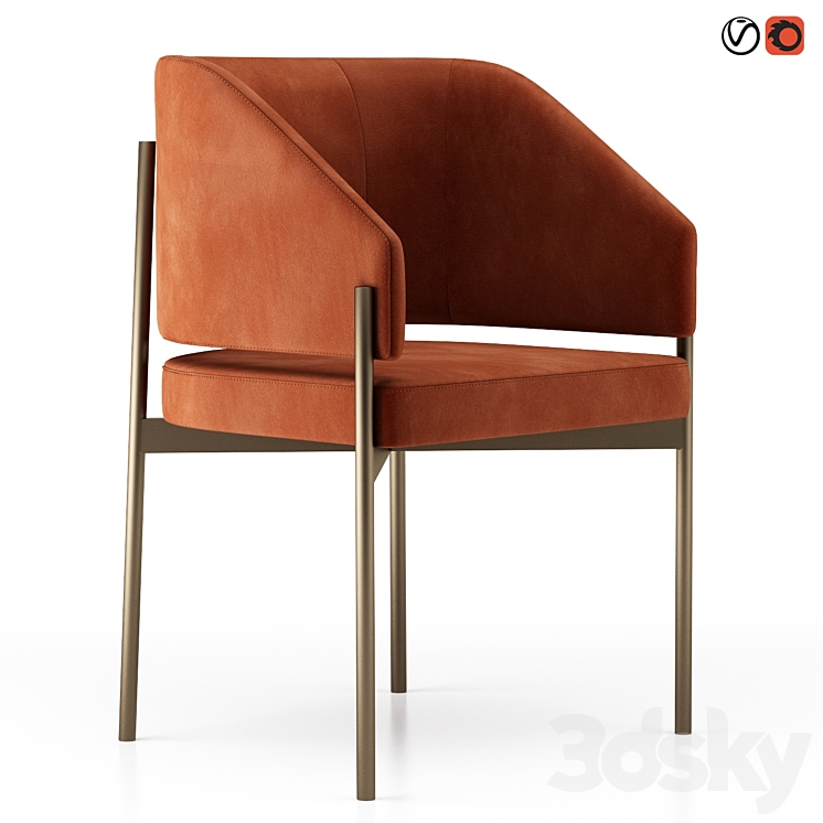 Hermes Chair 3DS Max Model - thumbnail 1