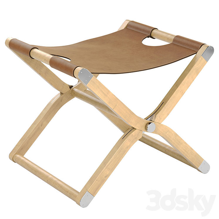 Hermes Pippa Folding Stool 3DS Max Model - thumbnail 1