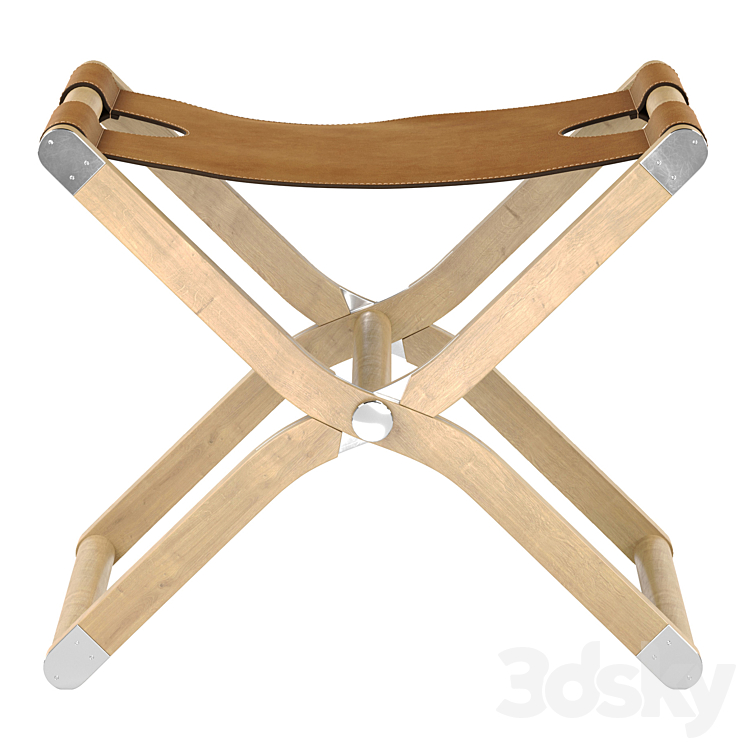 Hermes Pippa Folding Stool 3DS Max Model - thumbnail 2