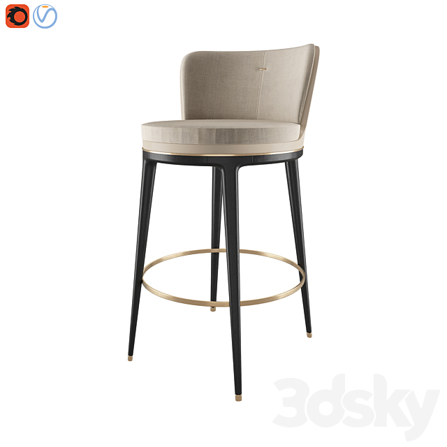 HICKS – Bar Stool 3DSMax File - thumbnail 3