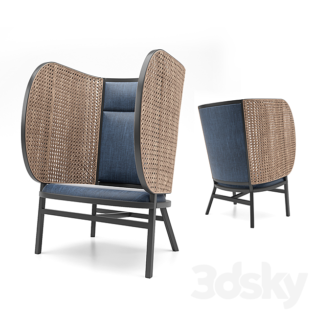 HIDEOUT Lounge Chair 3ds Max - thumbnail 2