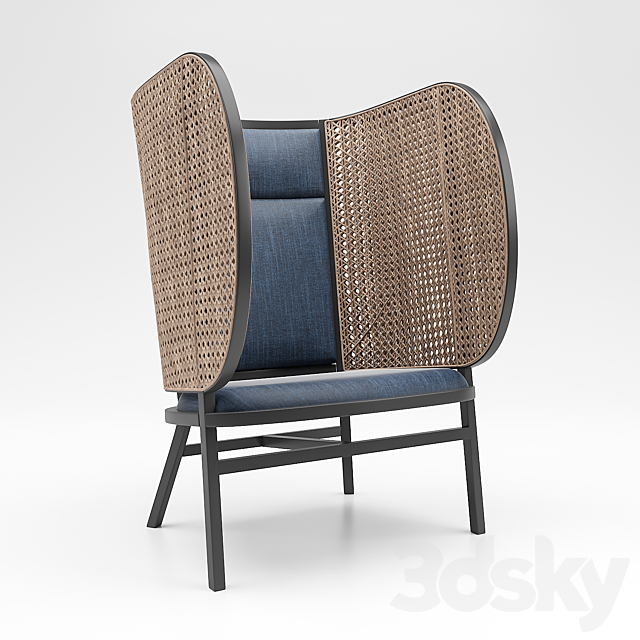 HIDEOUT Lounge Chair 3ds Max - thumbnail 3