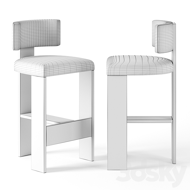 High L Chair by Nina Seirafi 3DSMax File - thumbnail 2