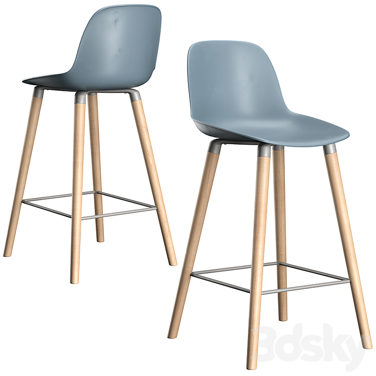 High stool Albert Kuip 3DS Max Model - thumbnail 2