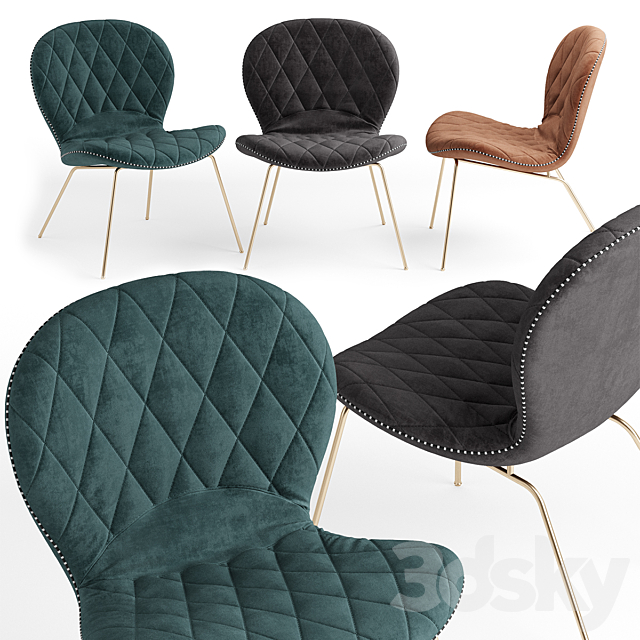 Hiro armchair 3ds Max - thumbnail 2