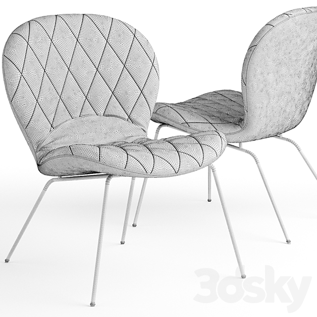 Hiro armchair 3ds Max - thumbnail 3