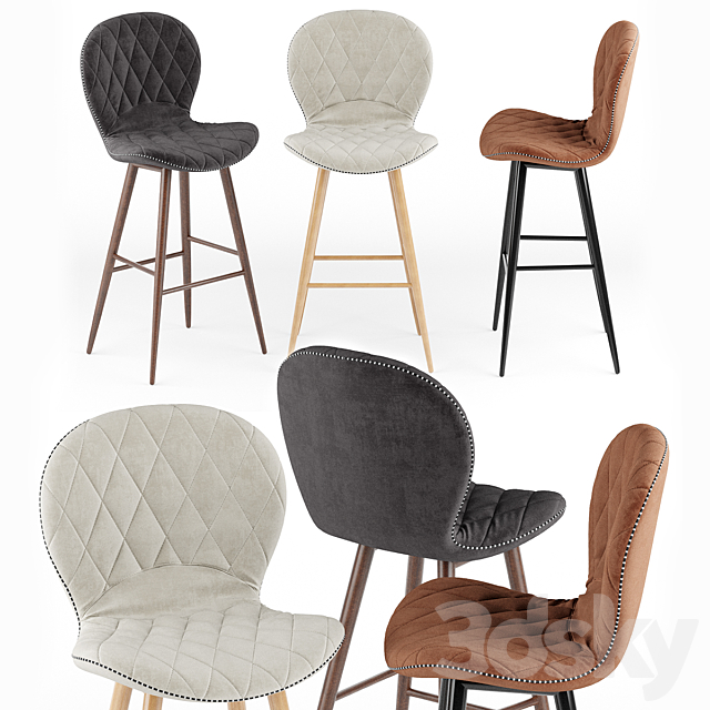 Hiro bar chair 3DSMax File - thumbnail 1