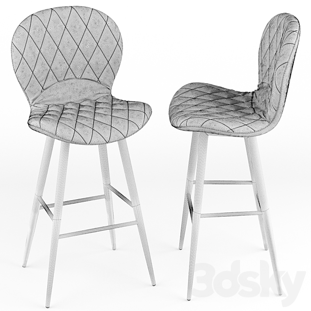 Hiro bar chair 3DSMax File - thumbnail 3