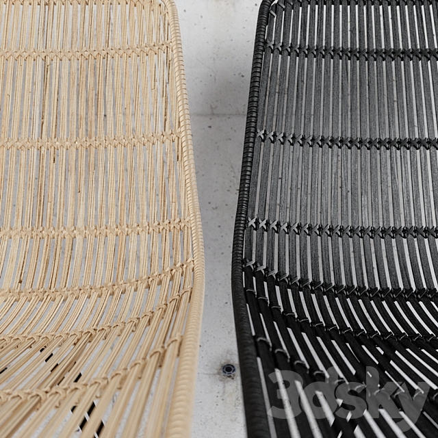 HKLiving – Rattan Dining Chair – 2 colors 3DSMax File - thumbnail 3