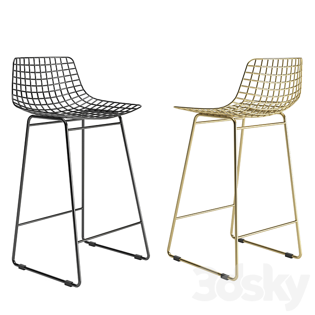 Hkliving Wire stool 3DSMax File - thumbnail 1