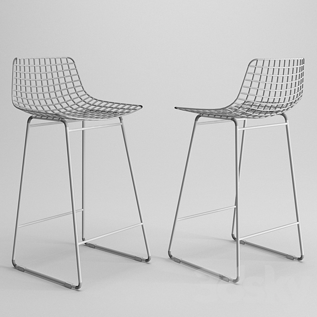 Hkliving Wire stool 3DSMax File - thumbnail 2