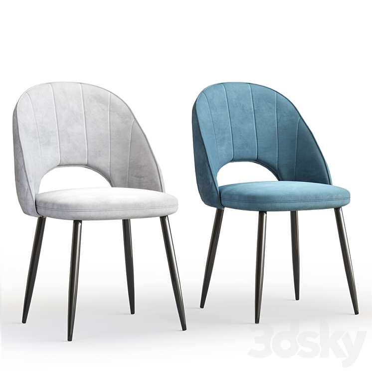 Hoff Soho chair 3DS Max Model - thumbnail 2