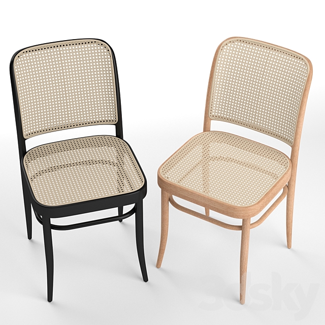 Hoffmann side dining chair 3ds Max - thumbnail 3