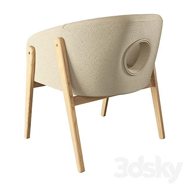 HOLE armchair by Sergey Makhno Product 3ds Max - thumbnail 3