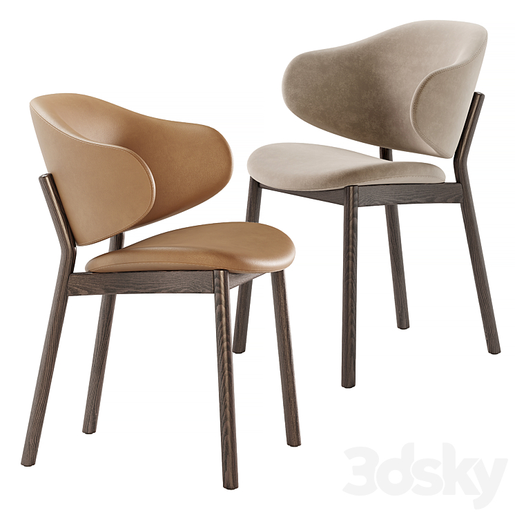 Holly chairs by Calligaris 3DS Max Model - thumbnail 1