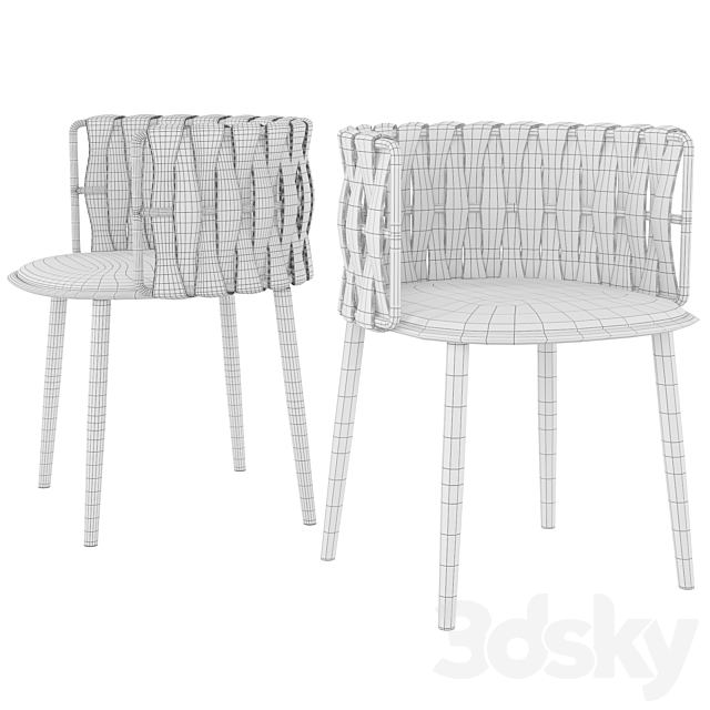 Homary-Light Gray Nordic Accent Chair Velvet Upholstered Accent Chair Round Stool 3DS Max Model - thumbnail 5