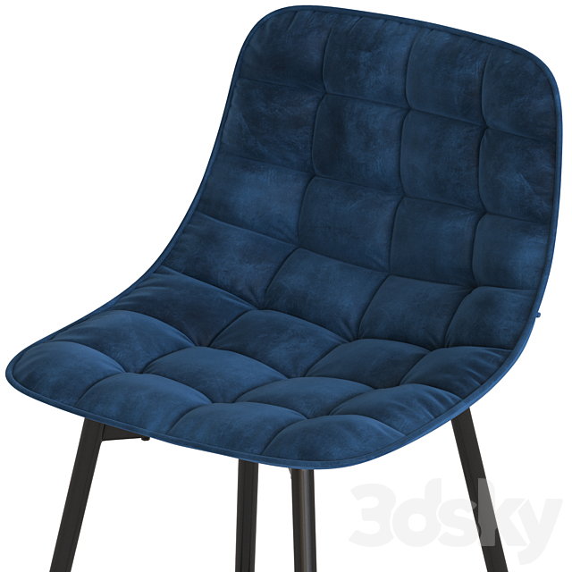 Home republic montreal stool 3DS Max Model - thumbnail 4