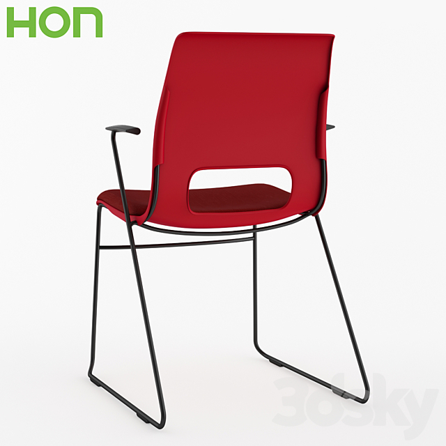 HON High-Density Stacking Chair HMS1 3DSMax File - thumbnail 3