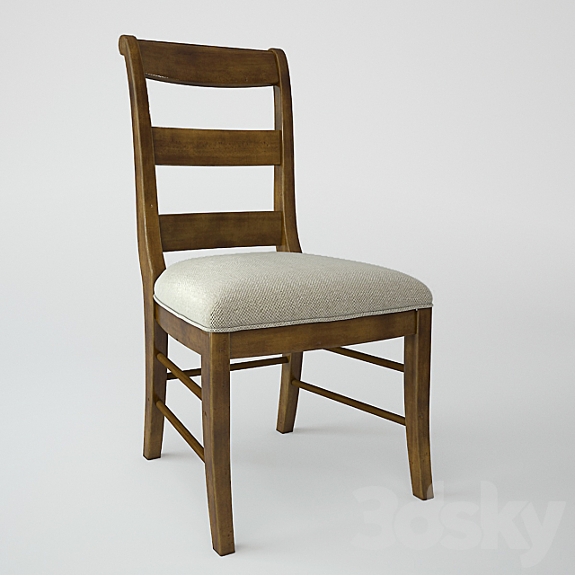 Hooker Furniture Dining Room Archivist Ladderback Side Chair 3DSMax File - thumbnail 1