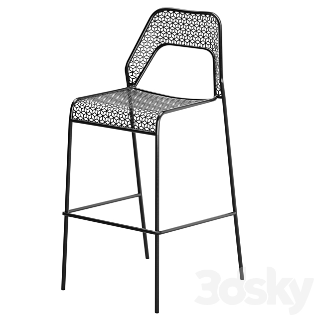 Hot Mesh Barstool by blu dot 3DS Max Model - thumbnail 3