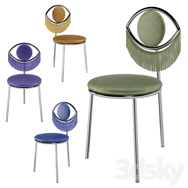 Houtique & Masquespacio Wink Chair 3ds Max - thumbnail 2