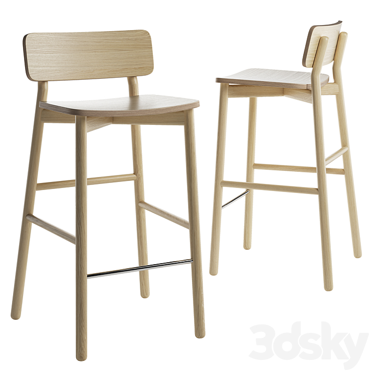 Hven Bar Stool by Skagerak 3DS Max Model - thumbnail 1