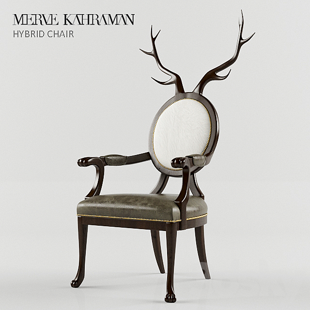 Hybrid Antler Chair by Mervekahraman 3ds Max - thumbnail 1