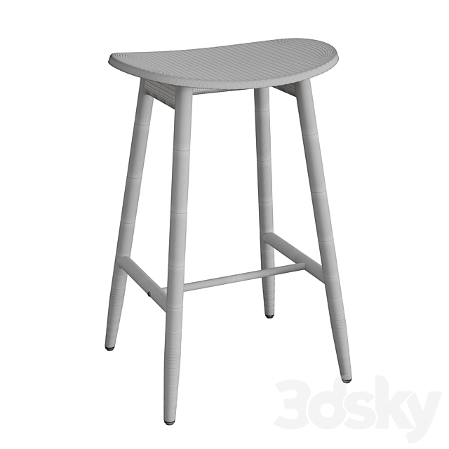 Icha Bar Stool 3DSMax File - thumbnail 2