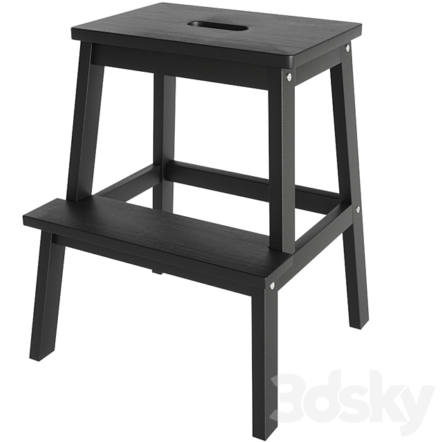 Ikea BEKVEM Stool-ladder 3DS Max Model - thumbnail 3