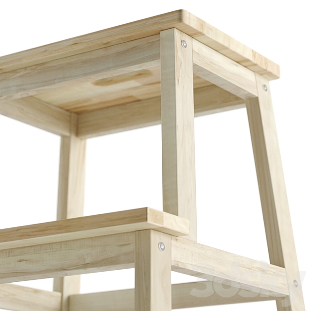 Ikea BEKVEM Stool-ladder 3DS Max Model - thumbnail 4