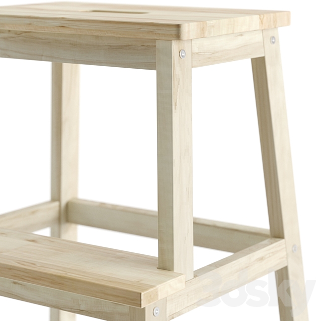 Ikea BEKVEM Stool-ladder 3DS Max Model - thumbnail 5