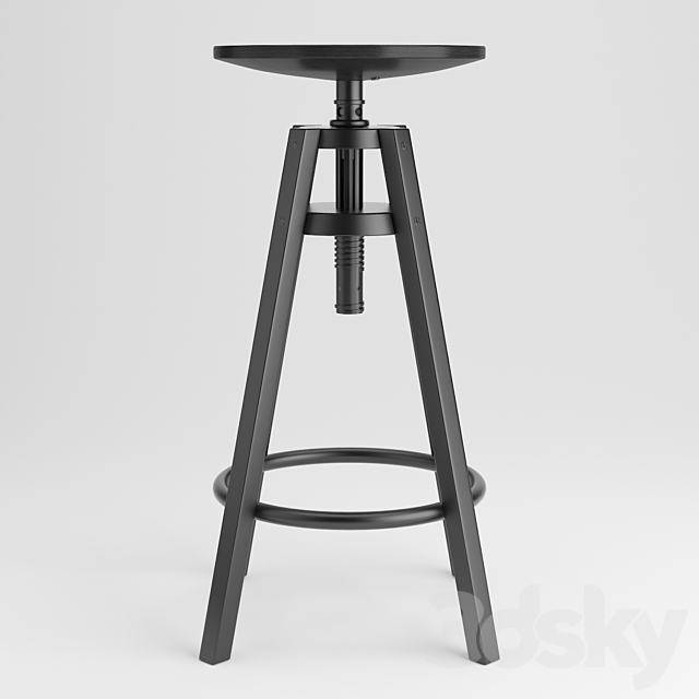 Ikea dalfred bar stool 3DS Max Model - thumbnail 2